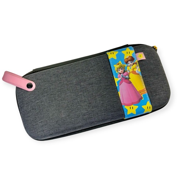 Nintendo Switch Super Mario Deluxe Travel Case Princess Peach Daisy - Picture 1 of 10